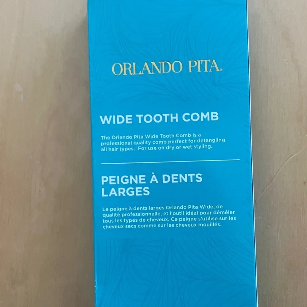 Orlando‎ Pita Gold Wide Tooth Comb NEW